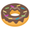 Doughnut emoji on Emojione